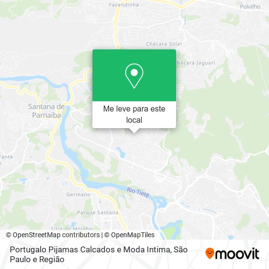 Portugalo Pijamas Calcados e Moda Intima mapa
