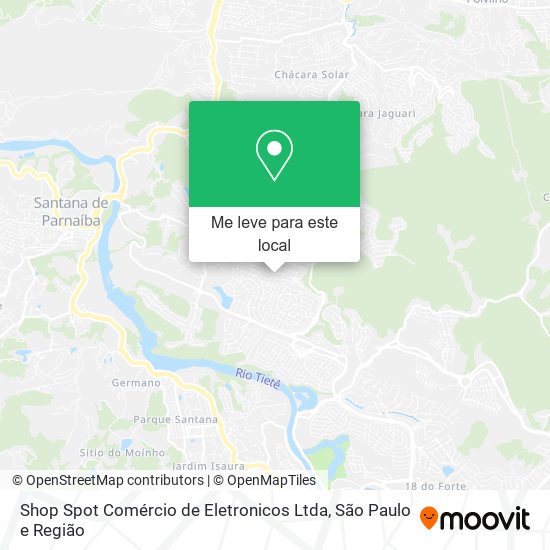 Shop Spot Comércio de Eletronicos Ltda mapa