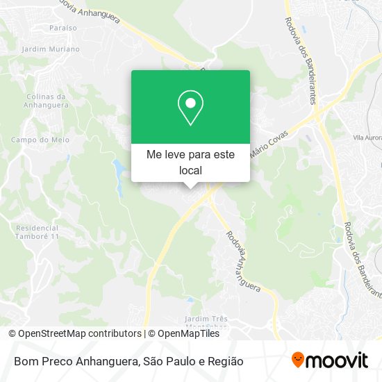 Bom Preco Anhanguera mapa