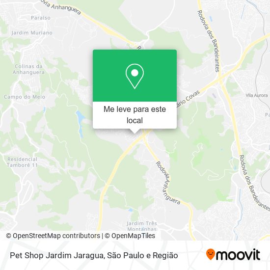 Pet Shop Jardim Jaragua mapa