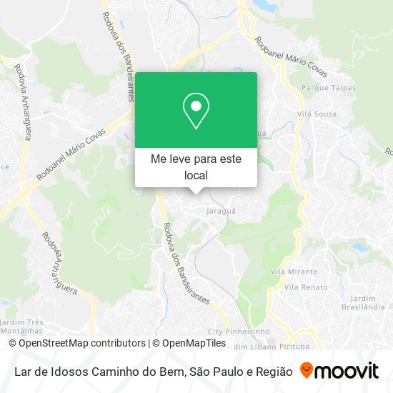 Lar de Idosos Caminho do Bem mapa