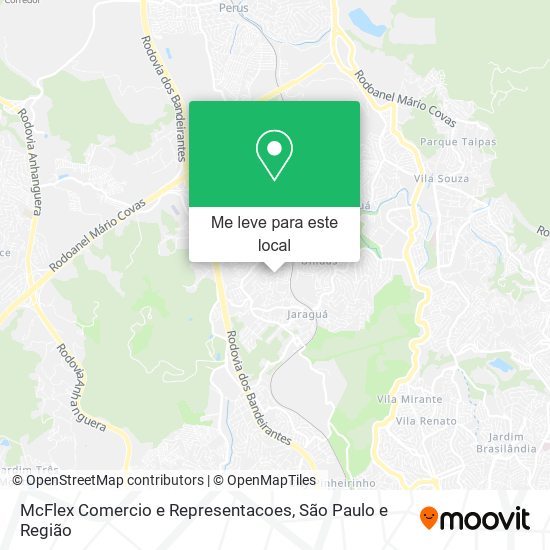 McFlex Comercio e Representacoes mapa