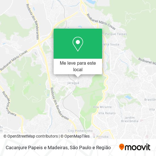 Cacanjure Papeis e Madeiras mapa