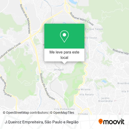 J.Queiroz Empreiteira mapa
