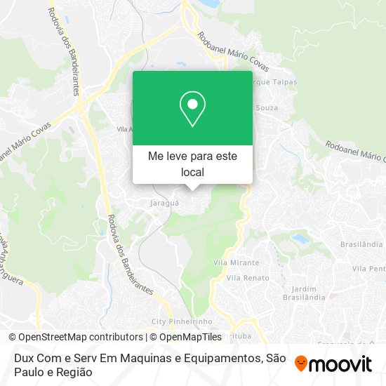 Dux Com e Serv Em Maquinas e Equipamentos mapa