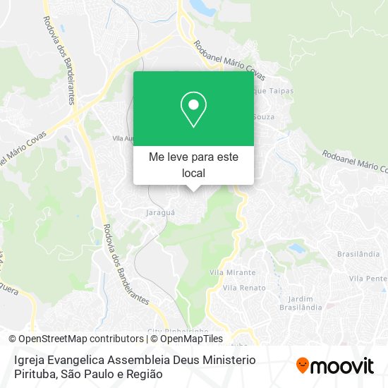 Igreja Evangelica Assembleia Deus Ministerio Pirituba mapa