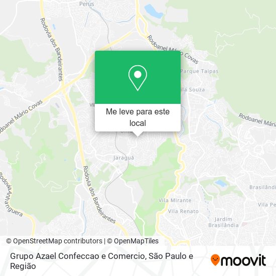 Grupo Azael Confeccao e Comercio mapa