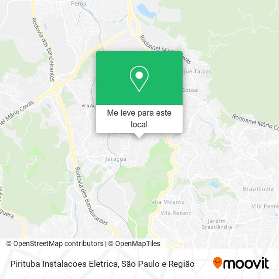 Pirituba Instalacoes Eletrica mapa
