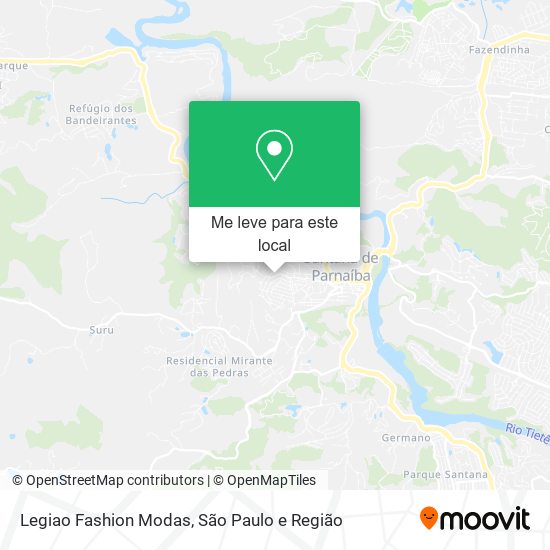 Legiao Fashion Modas mapa