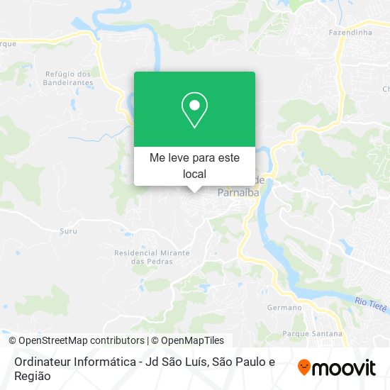 Ordinateur Informática - Jd São Luís mapa