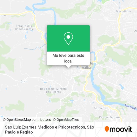 Sao Luiz Exames Medicos e Psicotecnicos mapa