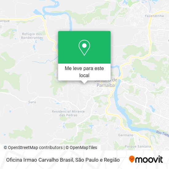 Oficina Irmao Carvalho Brasil mapa