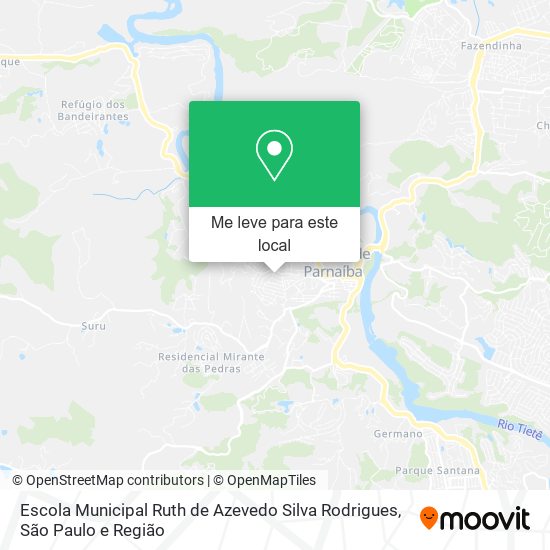Escola Municipal Ruth de Azevedo Silva Rodrigues mapa