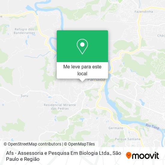 Afs - Assessoria e Pesquisa Em Biologia Ltda. mapa
