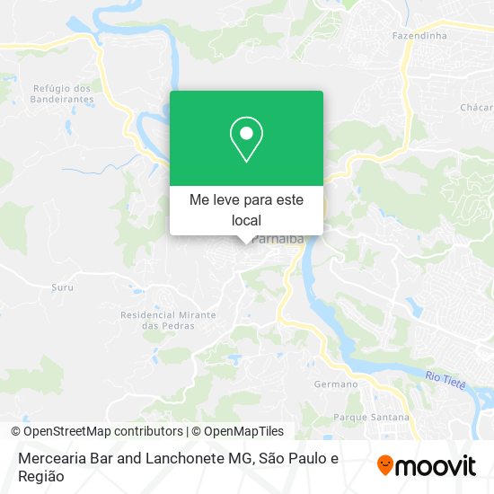Mercearia Bar and Lanchonete MG mapa