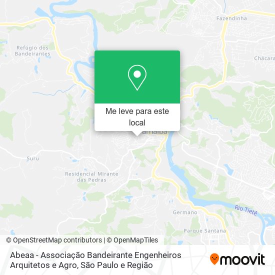 Abeaa - Associação Bandeirante Engenheiros Arquitetos e Agro mapa
