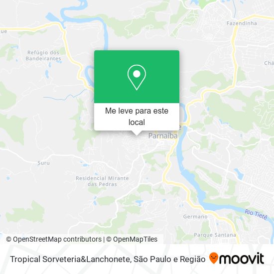 Tropical Sorveteria&Lanchonete mapa