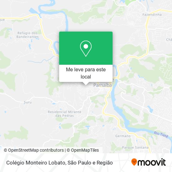 Colégio Monteiro Lobato mapa