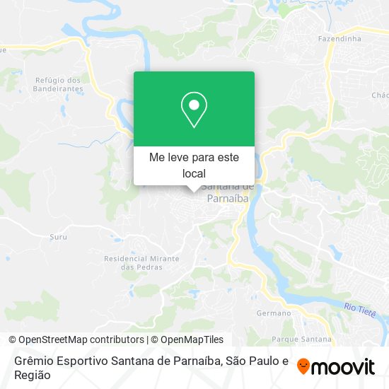 Grêmio Esportivo Santana de Parnaíba mapa