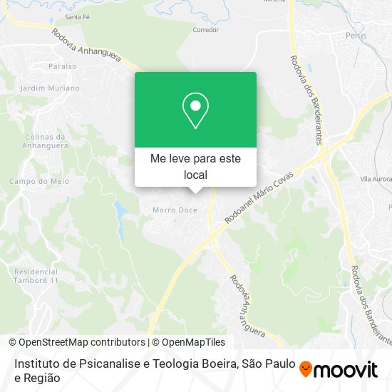 Instituto de Psicanalise e Teologia Boeira mapa