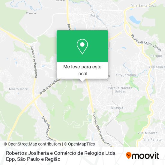 Robertos Joalheria e Comércio de Relogios Ltda Epp mapa
