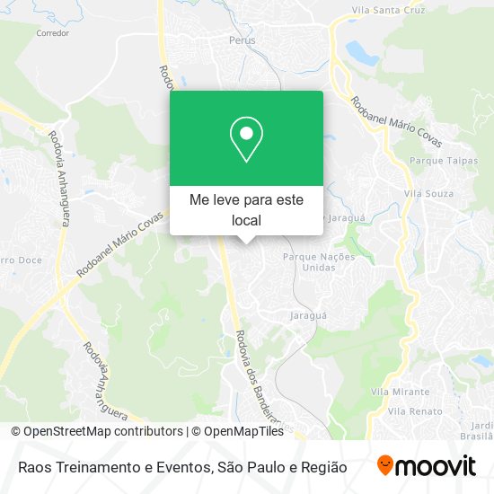 Raos Treinamento e Eventos mapa