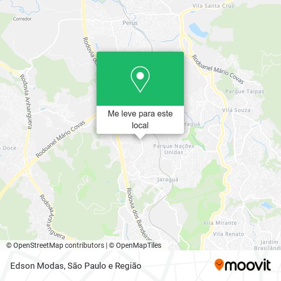 Edson Modas mapa