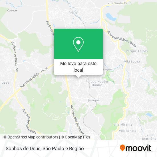Sonhos de Deus mapa