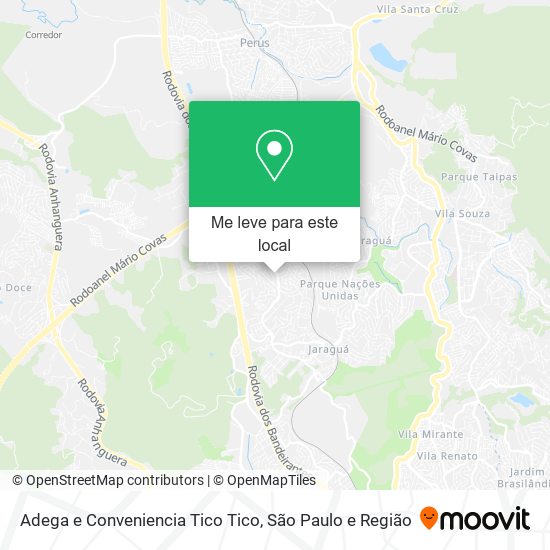 Adega e Conveniencia Tico Tico mapa