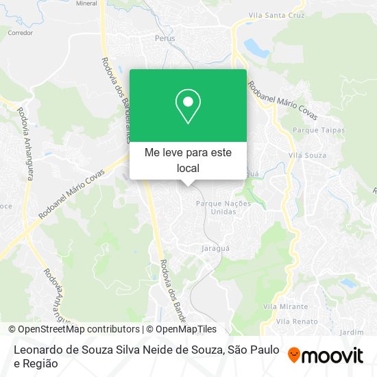 Leonardo de Souza Silva Neide de Souza mapa