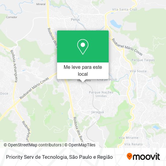 Priority Serv de Tecnologia mapa