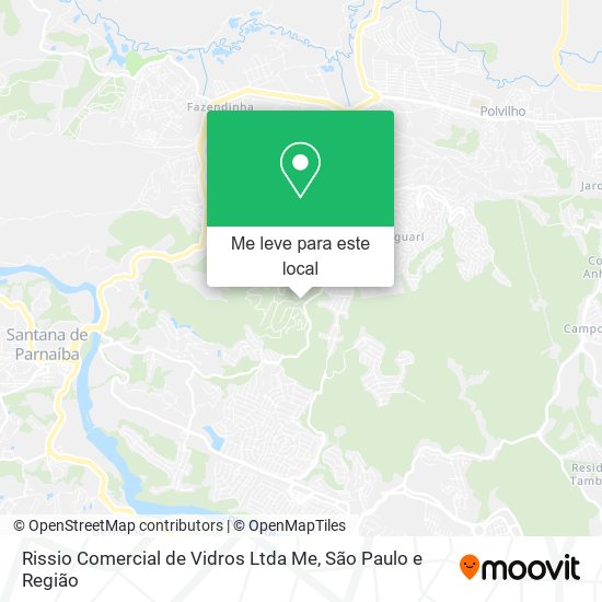 Rissio Comercial de Vidros Ltda Me mapa