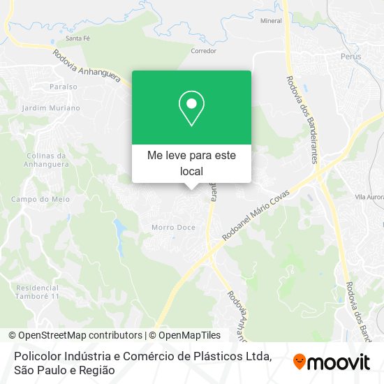 Policolor Indústria e Comércio de Plásticos Ltda mapa