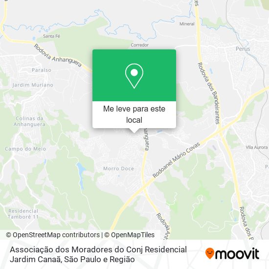 Associação dos Moradores do Conj Residencial Jardim Canaã mapa