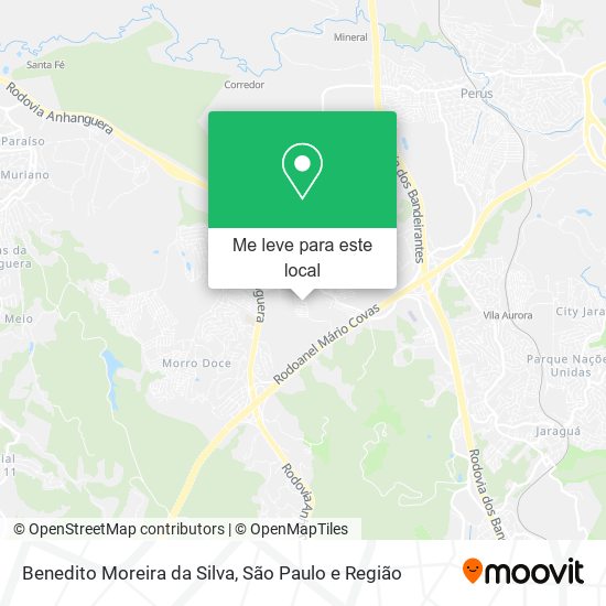 Benedito Moreira da Silva mapa