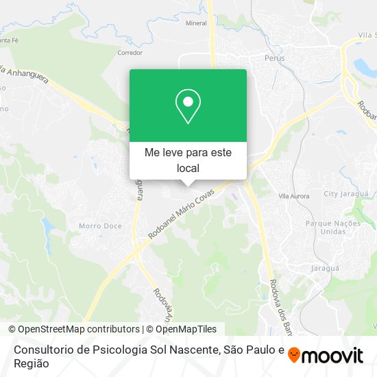 Consultorio de Psicologia Sol Nascente mapa