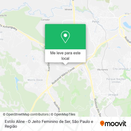 Estilo Aline - O Jeito Feminino de Ser mapa
