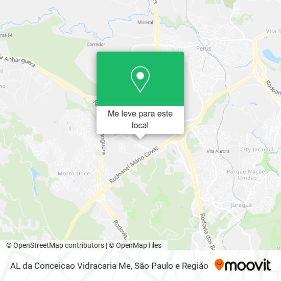 AL da Conceicao Vidracaria Me mapa