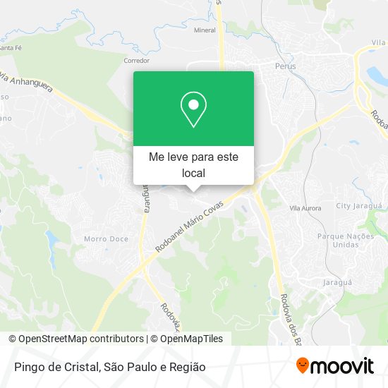 Pingo de Cristal mapa
