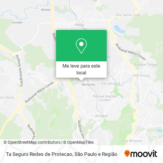 Ta Seguro Redes de Protecao mapa