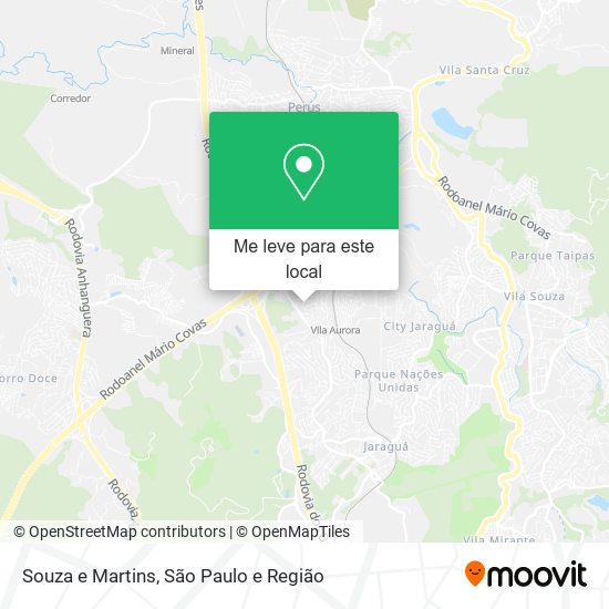 Souza e Martins mapa