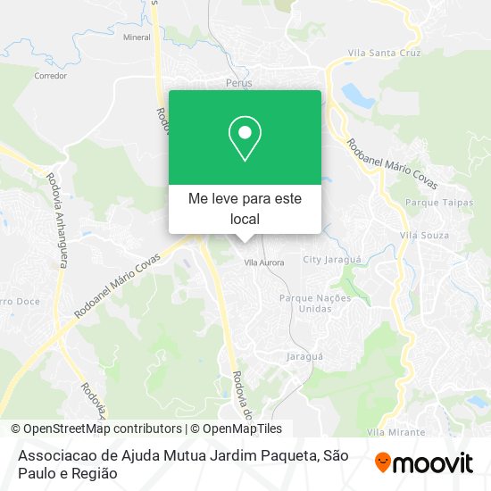 Associacao de Ajuda Mutua Jardim Paqueta mapa