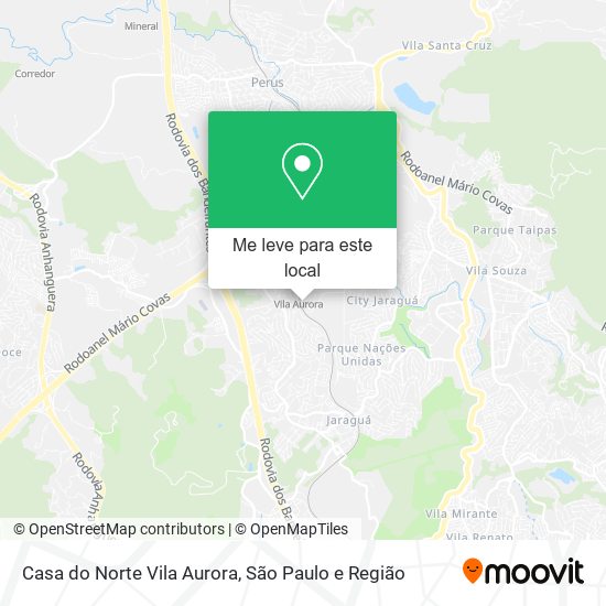 Casa do Norte Vila Aurora mapa