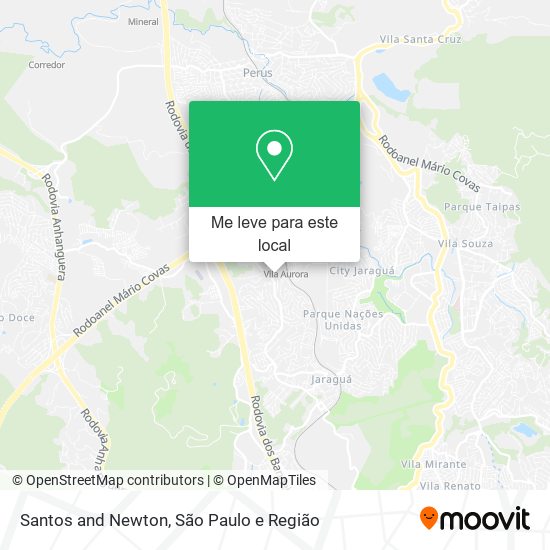 Santos and Newton mapa