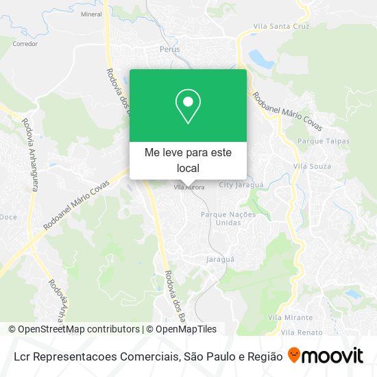 Lcr Representacoes Comerciais mapa