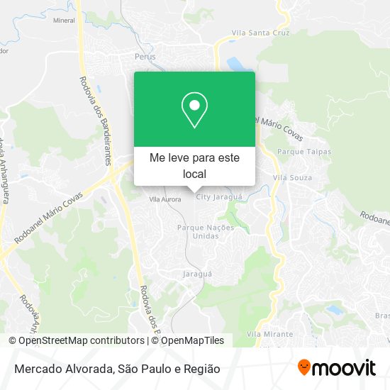 Mercado Alvorada mapa
