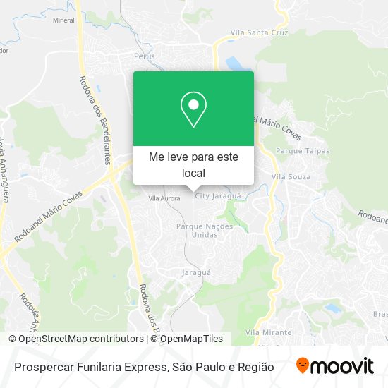 Prospercar Funilaria Express mapa