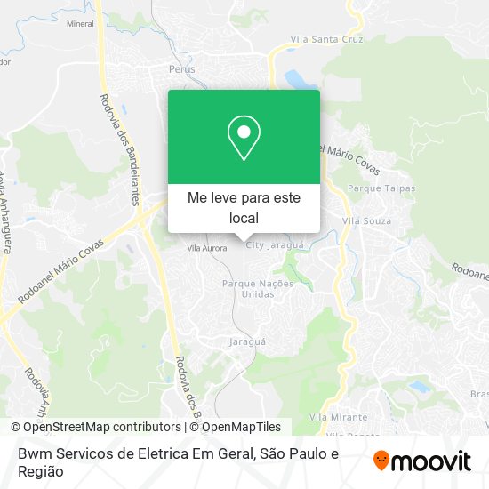 Bwm Servicos de Eletrica Em Geral mapa