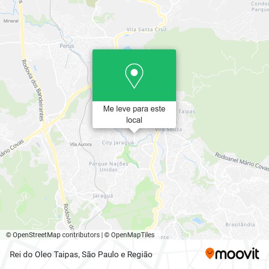 Rei do Oleo Taipas mapa