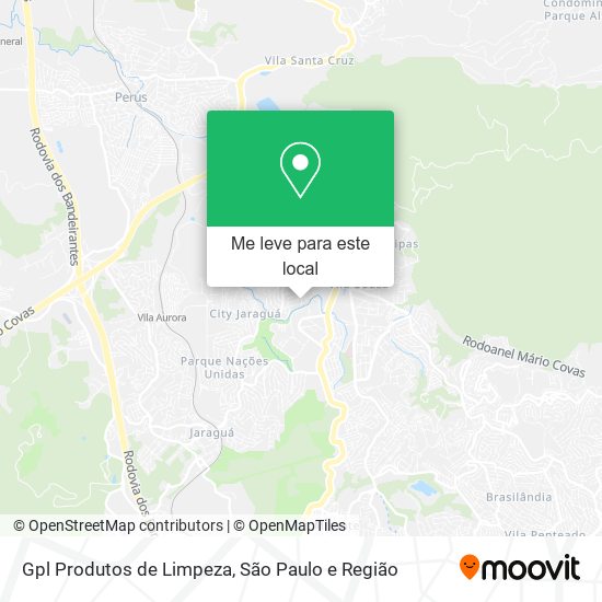 Gpl Produtos de Limpeza mapa